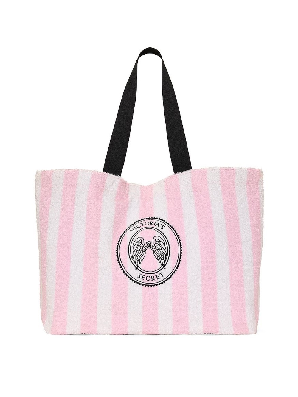 Victoria's Secret Pink & White Striped Tote Bsg